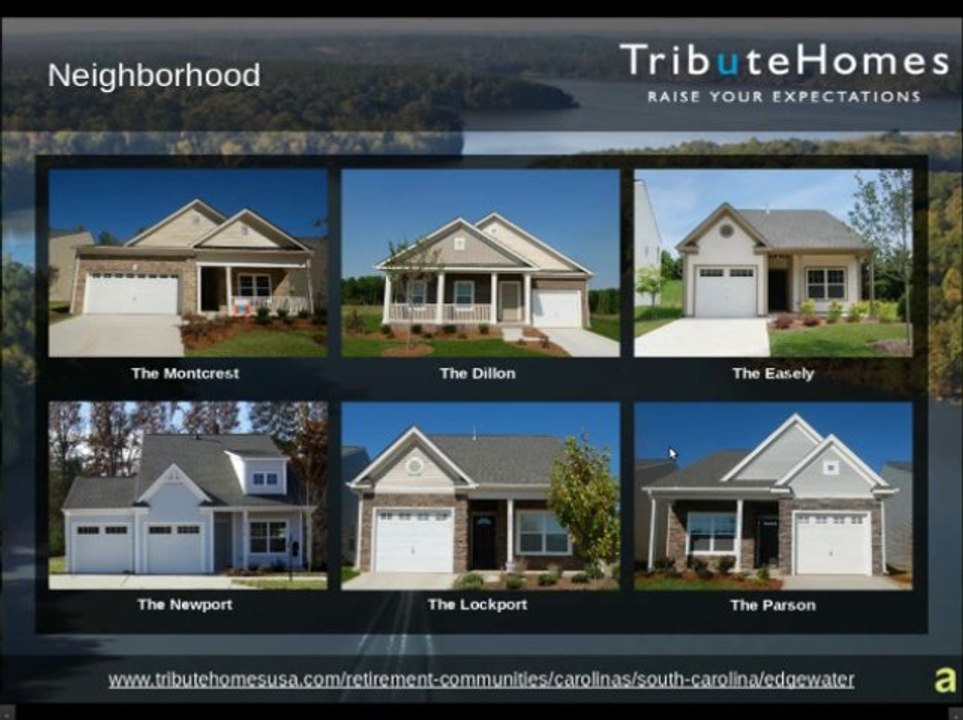 Retirement Communities Greenville Sc - Edgewater By Tribute Homes