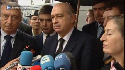 Fernández Díaz y Ana Pastor visitan la zona del accidente