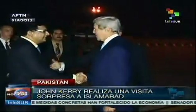 John Kerry llega a Pakistán en visita sorpresa