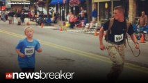 HERO: Marine Purposely Loses 5K Marathon to Run With Child; Photo Goes Viral