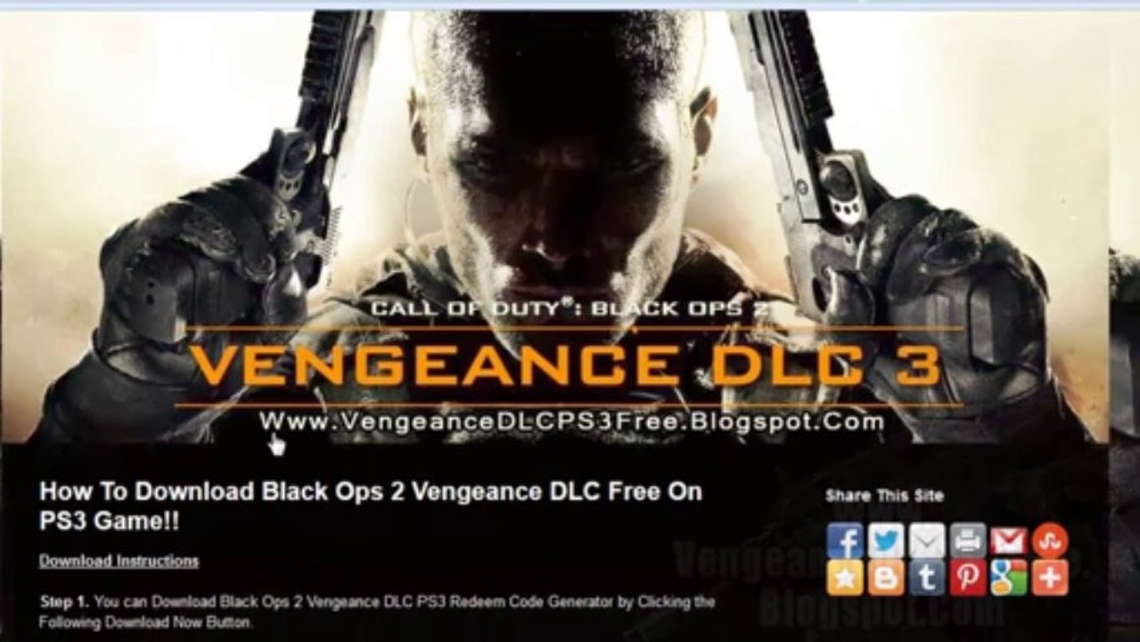 Call of Duty: Black Ops 2 Vengeance PS3 Map Pack DLC Codes - Free!! - video  Dailymotion