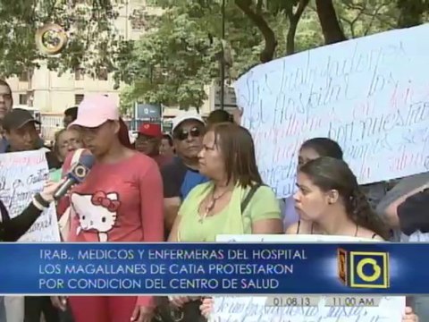 Trabajadores del Hospital Magallanes de Catia protestan por falta de insumos: La gente se nos está muriendo