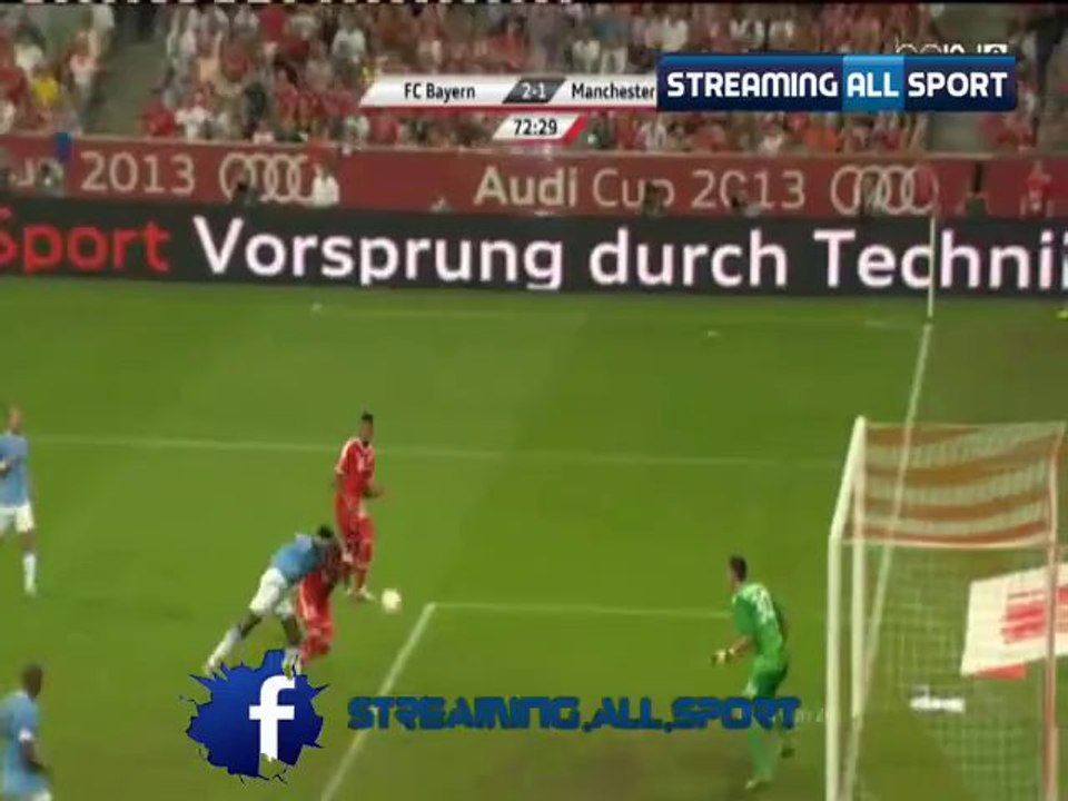 Bayern Munich 2-1 Manchester City Gaol of Mario Manzukitch friendly match 01/08/2013