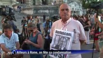 Italie: les anti-Berlusconi fêtent sa condamnation