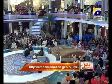 23rd Sehri Shab e Amaan Part 5 in Amaan Ramazan with Aamir Liaquat 1434h 2-8-2013 -005