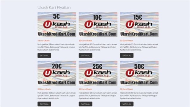 Ukash Kart Satış Sitesi | UkashKrediKart.Com