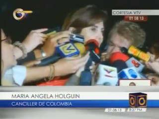 Arriba a Venezuela canciller colombiana para participar en reunión bilateral
