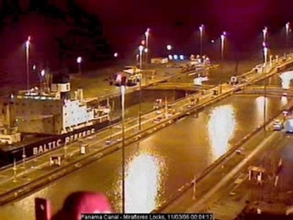 Canal de Panama - animation de webcam