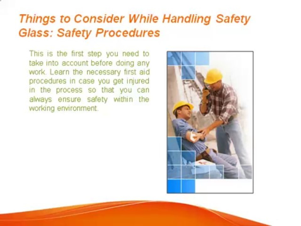 Things to Consider While Handling Safety Glass