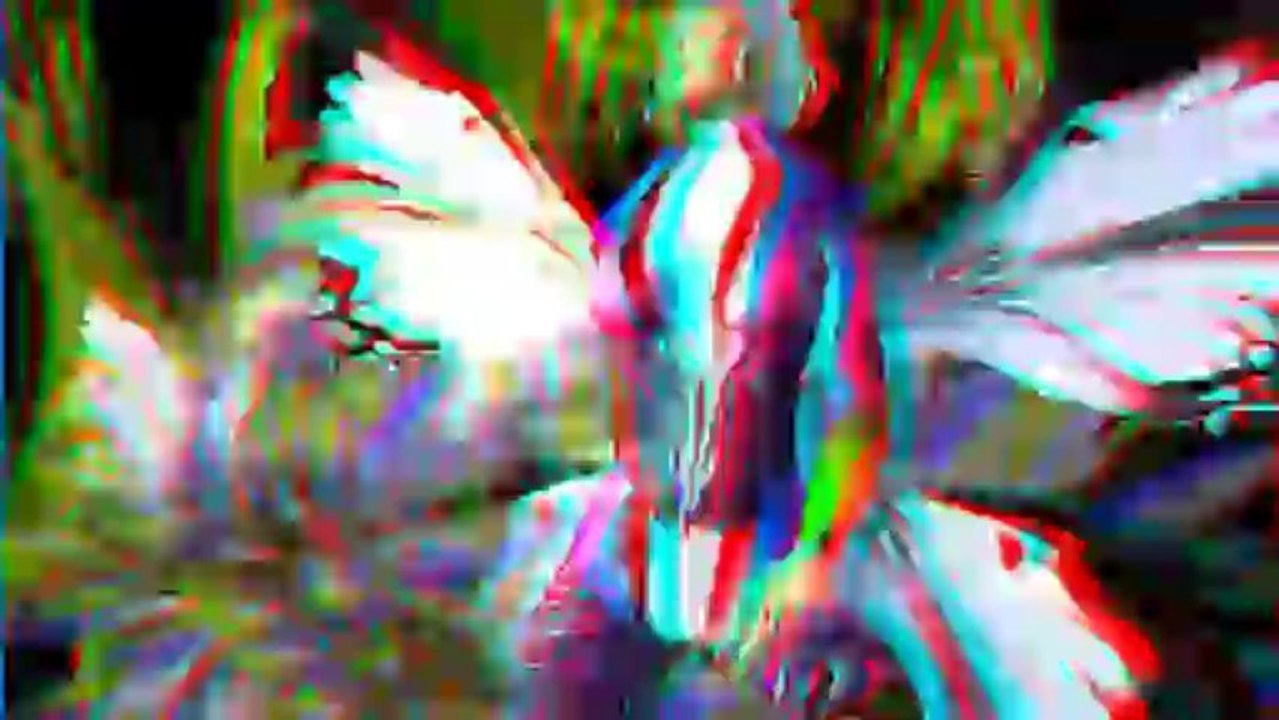 Techno papillons version anaglyphe