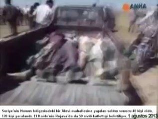 ' Öz Evlatlar ' Humus'ta Alevilere, Rojava'da Kürtlere katliam yaptı  1 ağustos 2013