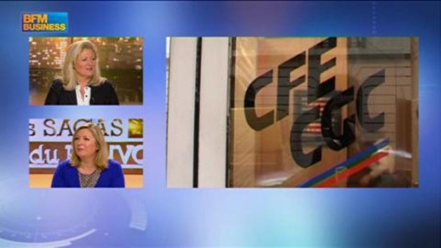 Carole Couvert, présidente de la CFE-CGC dans Les Sagas du Pouvoir - 2 août 1/4