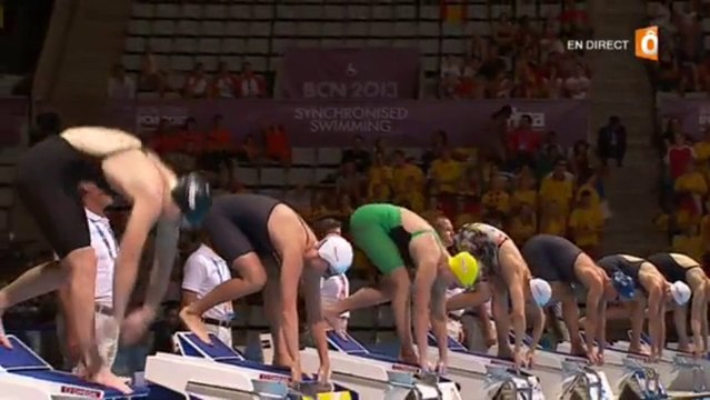 Séries 50m papillon (F) - ChM 2013 natation (Henique, Wattel)