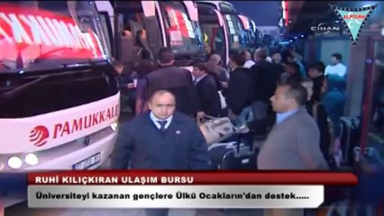 Üniversite kazanan gençlere Ülkü Ocaklarından Ruhi Kılıçkıran Ulaşım Bursu!