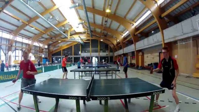 Stage tennis de table Cédric Merchez juillet 2013 à Celles en Hainaut