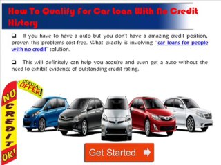 Bad Credit Car Loan With No Credit History Check