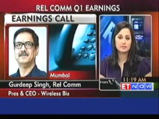 Download Video: Reliance Comm Q1 PAT at Rs 108 Cr, Net Profit Down by 33%