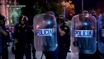 Las protestas en Madrid terminan con cargas policiales