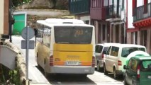Bizkai bus on the turntable - Elantxobe, Euskal Herria, Spain