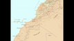 Map of the kingdom of Morocco including the Western Sahara Territory (Sahara Occidental)