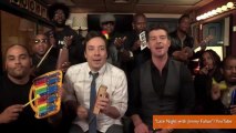 Jimmy Fallon Plays Robin Thicke's 'Blurred Lines' With Kids' Instruments
