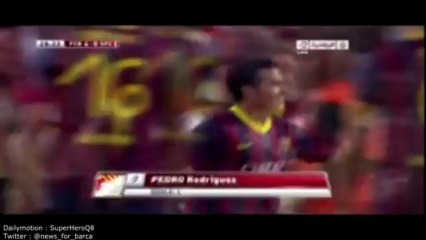 Gamper 2013 : Barcelona Fourth Goal Vs Santos " Pedro "