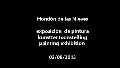 2013 Hondon de las Nieves, exposicion de pintura