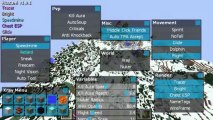 ▶ Minecraft - 1.6.2 Hacked Client - Huzuni - WiZARD HAX -