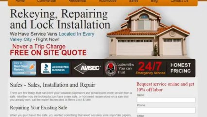 Phoenix LOCKSMITH YOU CAN TRUST | (602) 993-5676 | Metro Lock and Safe, Inc.