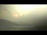 Time lapse of Clouds moving over the Annapurna range, Phewa Lake, Nepal