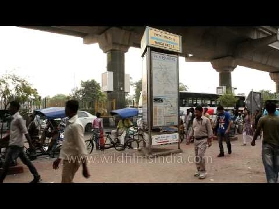 The busiest metro station of Noida  - Sector 15 Metro Station