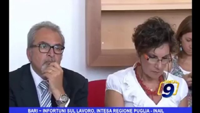Bari | Infortuni sul lavoro, intesa Regione Puglia - INAIL