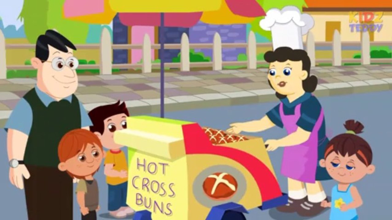 Hot Cross Bun - Nursery Rhymes In English