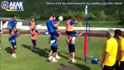 Πλάνα από την προετοιμασία της ΑΕΛΚ στην Ιταλία