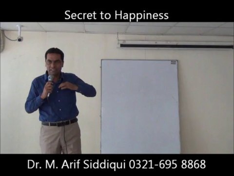 Dr.Muhammad Arif Siddiqui Delivering His Lecture On The Topic Secret To Happiness