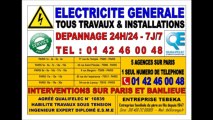 ELECTRICIEN PARIS 6eme -- 0142460048 -- DEPANNAGE IMMEDIAT 24/24 -- ELECTRICITE - ELECTRIQUE - OUVERT EN AOUT