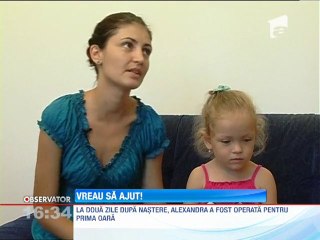 S-O AJUTAM PE ALEXANDRA (Patachia), fetita de 4 ani bolnava de o boala rara!