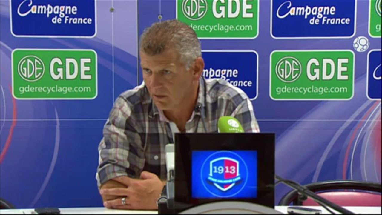 Conférence de presse SM Caen - Dijon FCO (3-1) : Patrice GARANDE (SMC) - Olivier DALL'OGLIO (DFCO) - 2013/2014