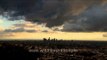 Rain over Los Angeles - lovely clouds time lapse