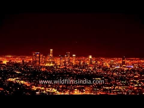 An Amazing time-lapse of High Rise Buildings on the City Skyline of America