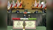 Rohaní jura ante el parlamento de Irán y promete reformas