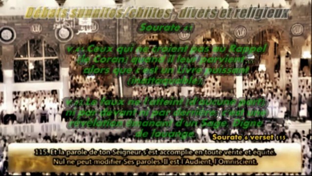 chiite sectaire Cyrous avoue en direct que le Coran est falsifié