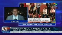 Rinden homenaje a Hugo Chávez en el XIX Foro de Sao Paulo