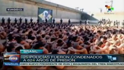Brasil condena a policías a 624 años de prisión por masacre de presos