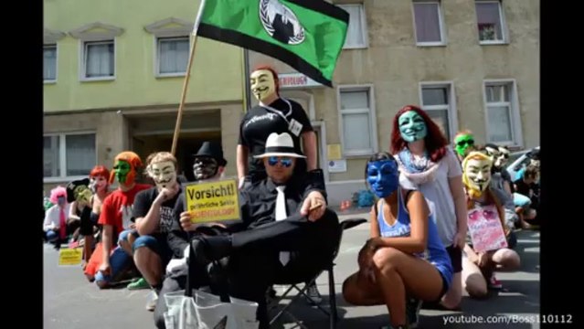 Anonymous Vs Scientology Hannover 03.08.2013