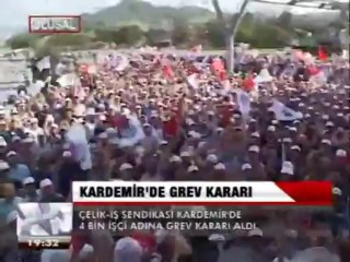 KARDEMİR'DE GREV KARARI
