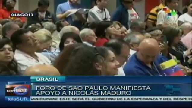 Respalda el XIX Foro de Sao Paulo gestión del pdte. Nicolás Maduro