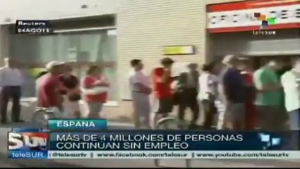 Persiste crisis de desempleo en España