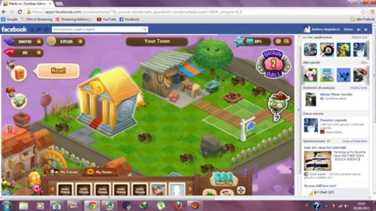 Plants Vs Zombies Adventures Hack Free[No Survay][No Password][Totally Free]