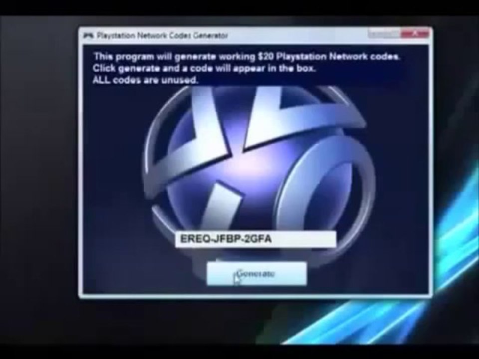 PSN Code Generator 2012 - YouTube